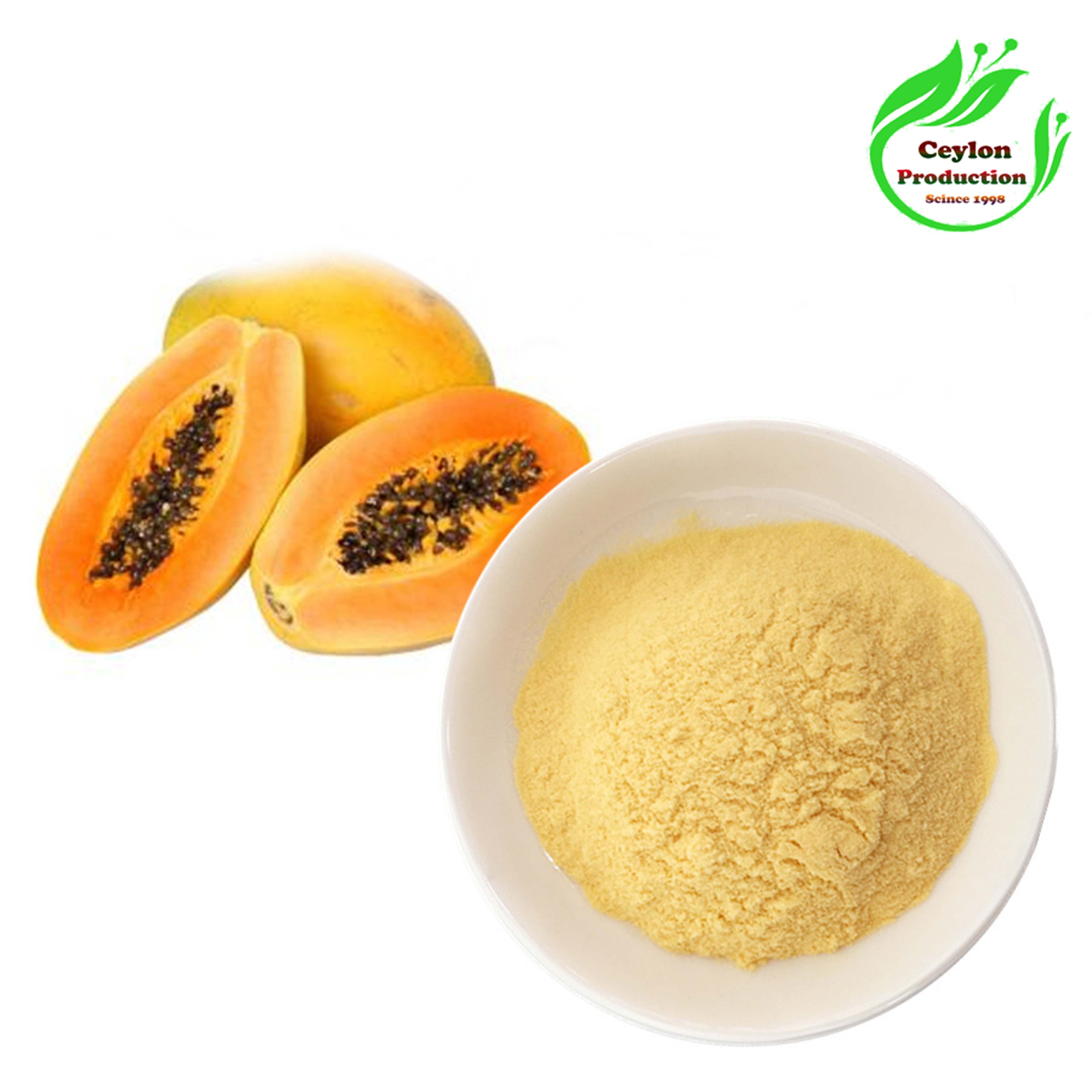 Dried papaya fruit ground powder Organic & pure from Sri Lankan ceylon Home Garde(Carica papaya)