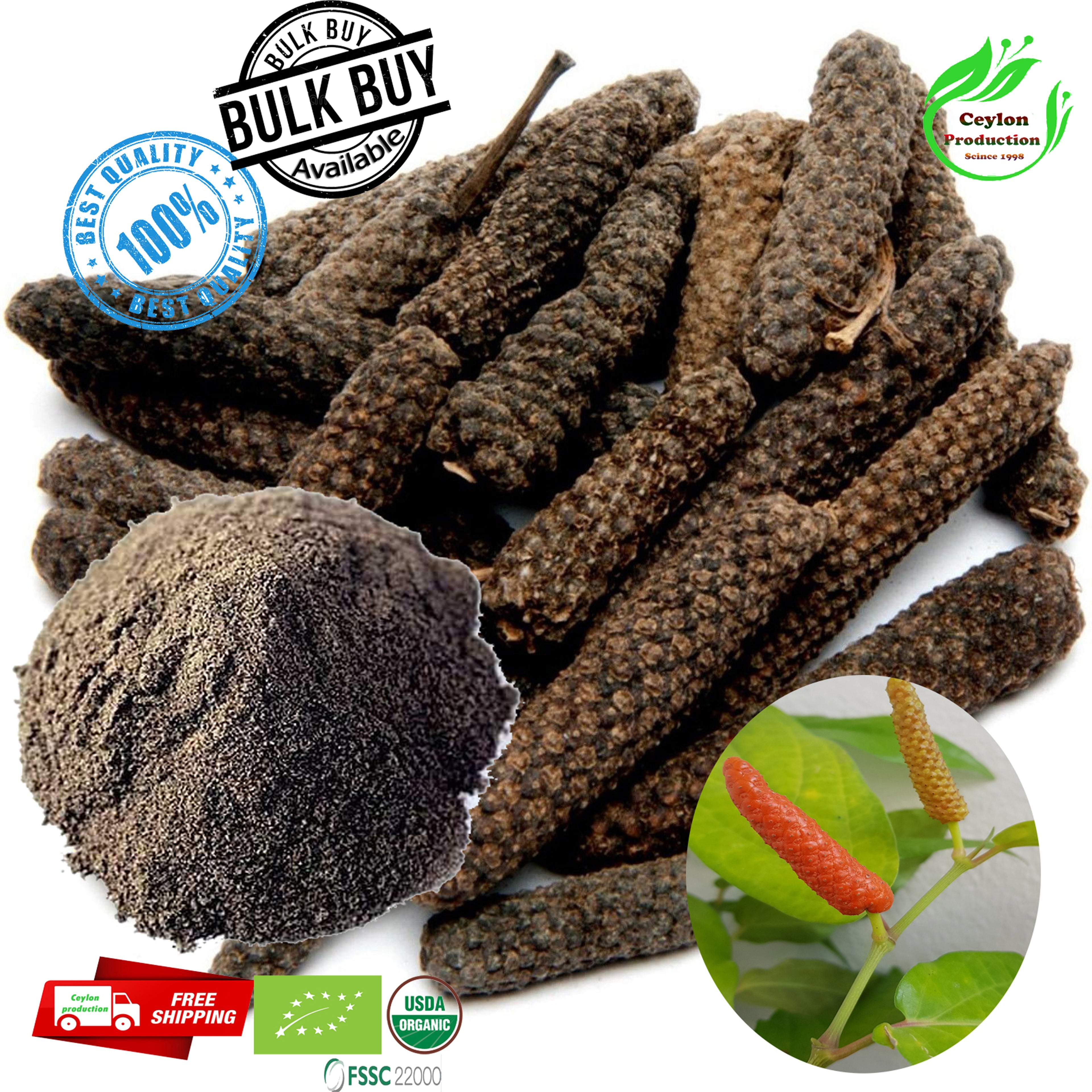 Dried organic Long Pepper Whole ground powder herbal pure natural spices(Piper longum)