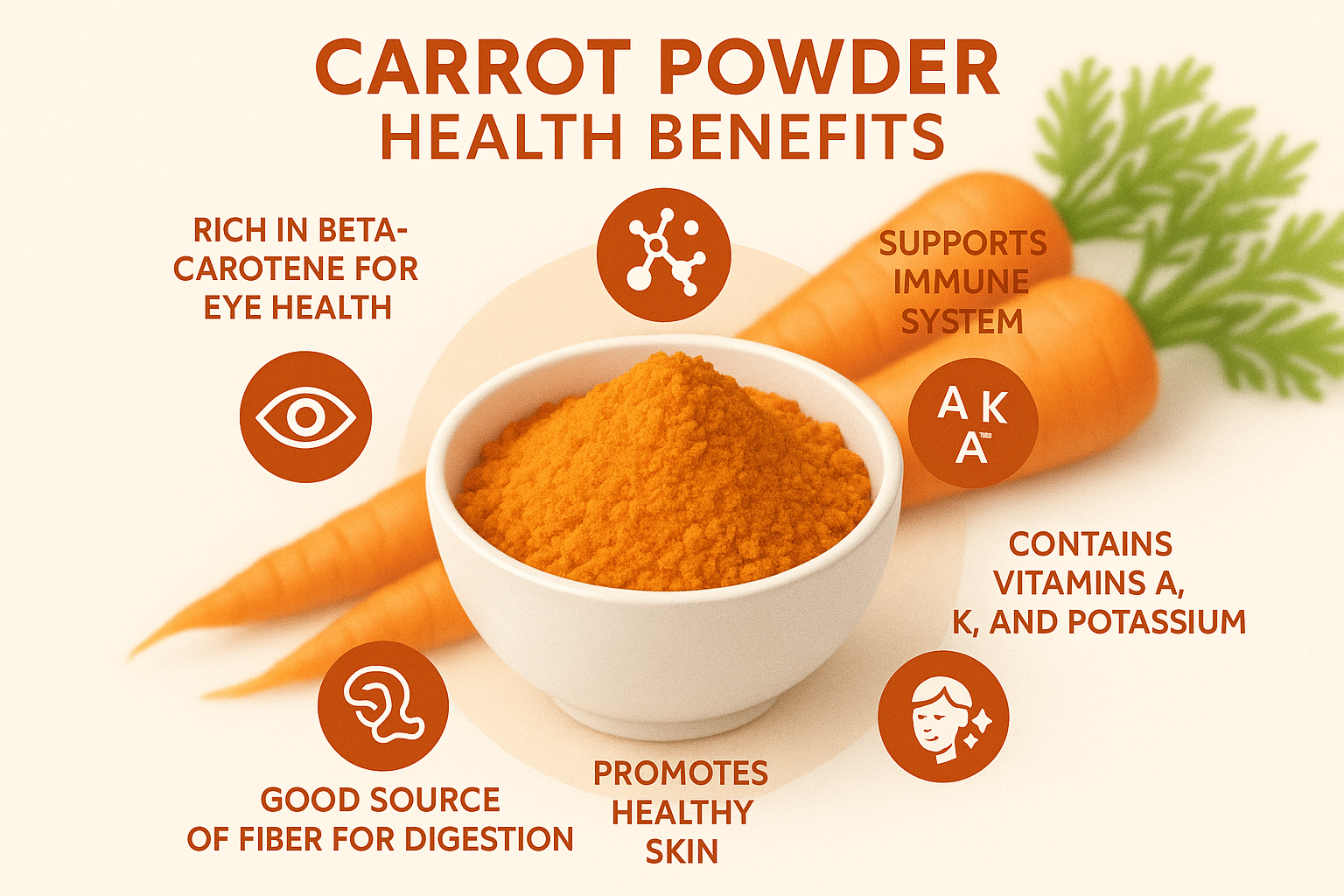 carrot powder health benifit