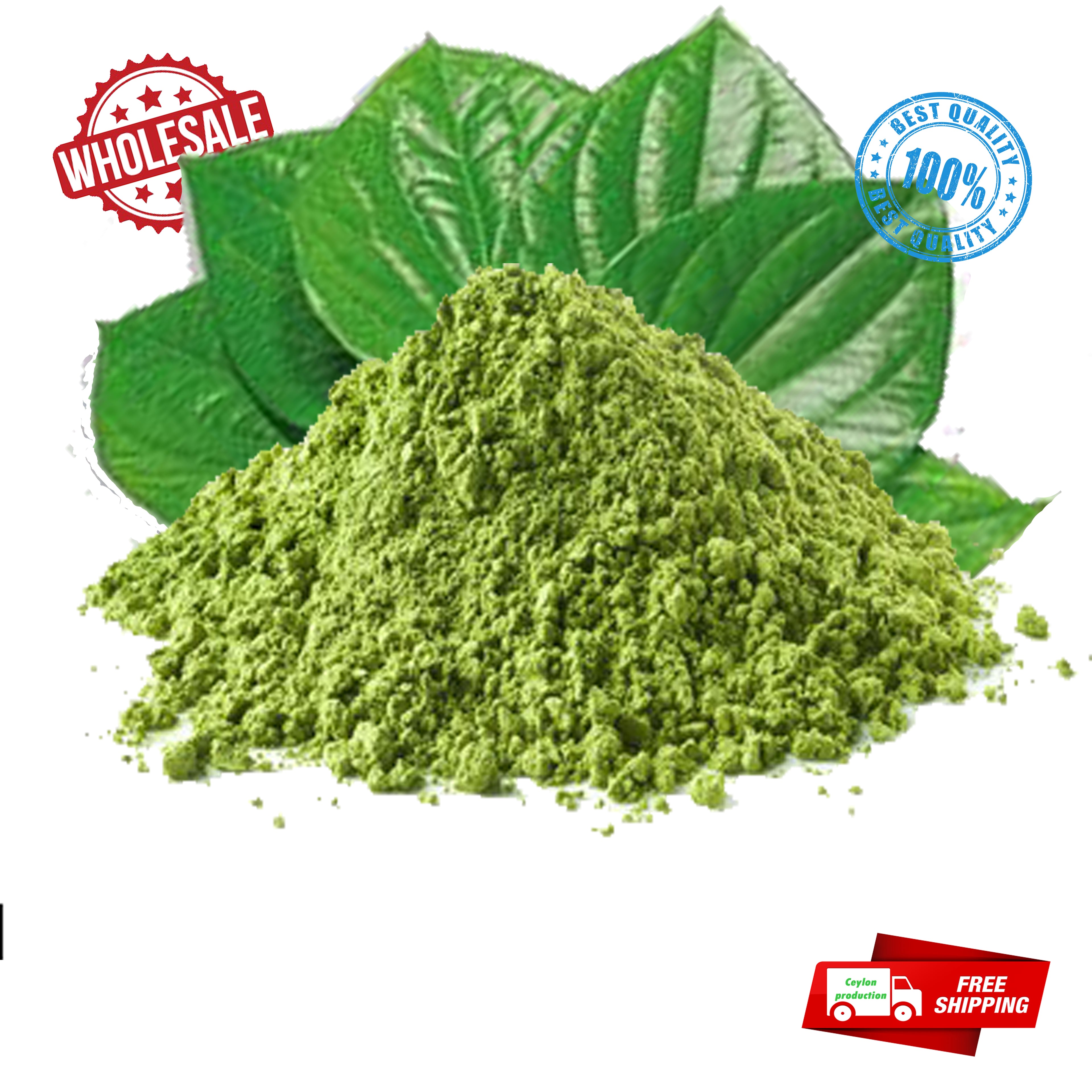 Organic Sri Lankan dried herbal Betel leaf leaves ground powder  (Paan, Lá trầu)