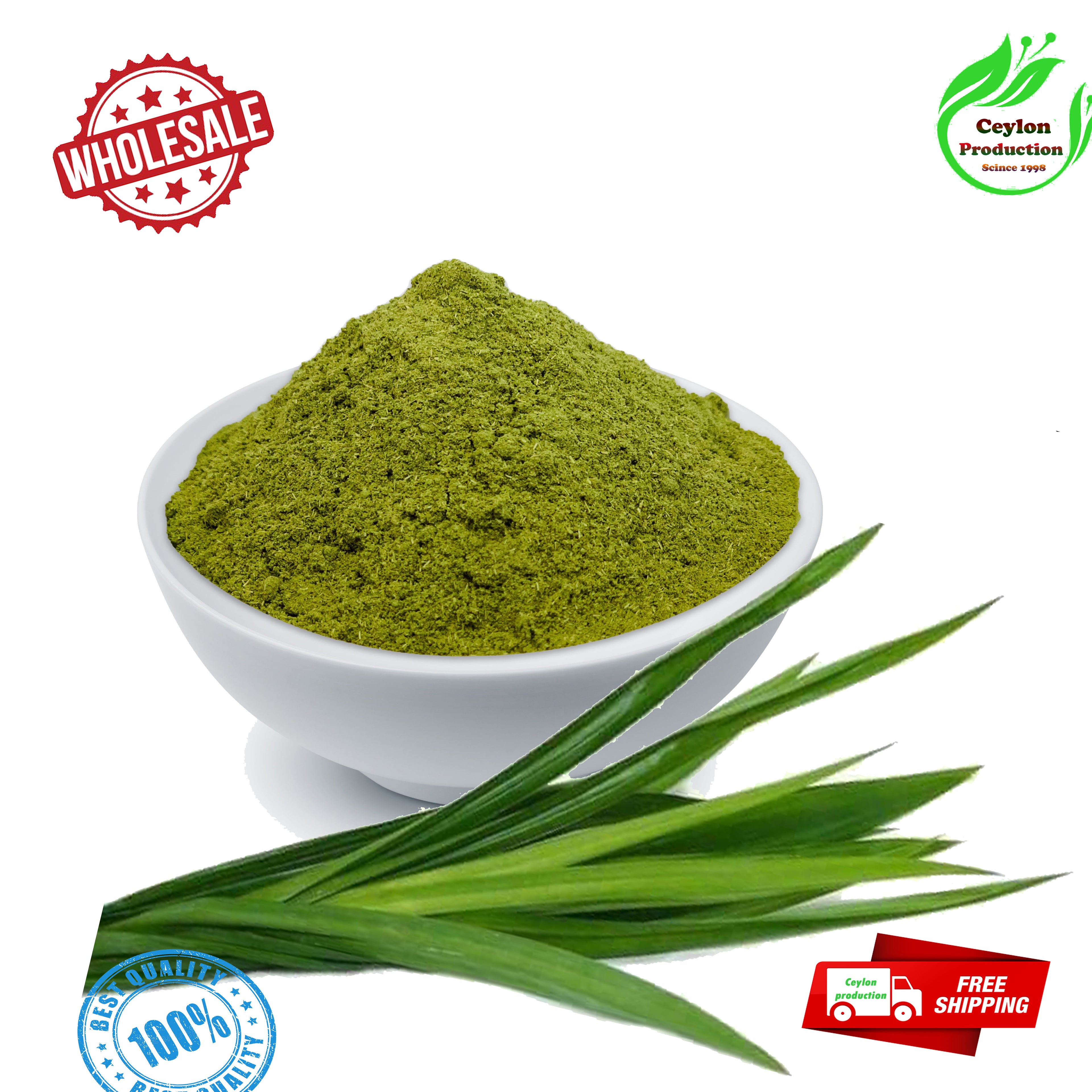 Dried/Dehydrated pandan Leaves Ground Powder pure natural organic herbal sri lanka(Pandanus amaryllifolius)