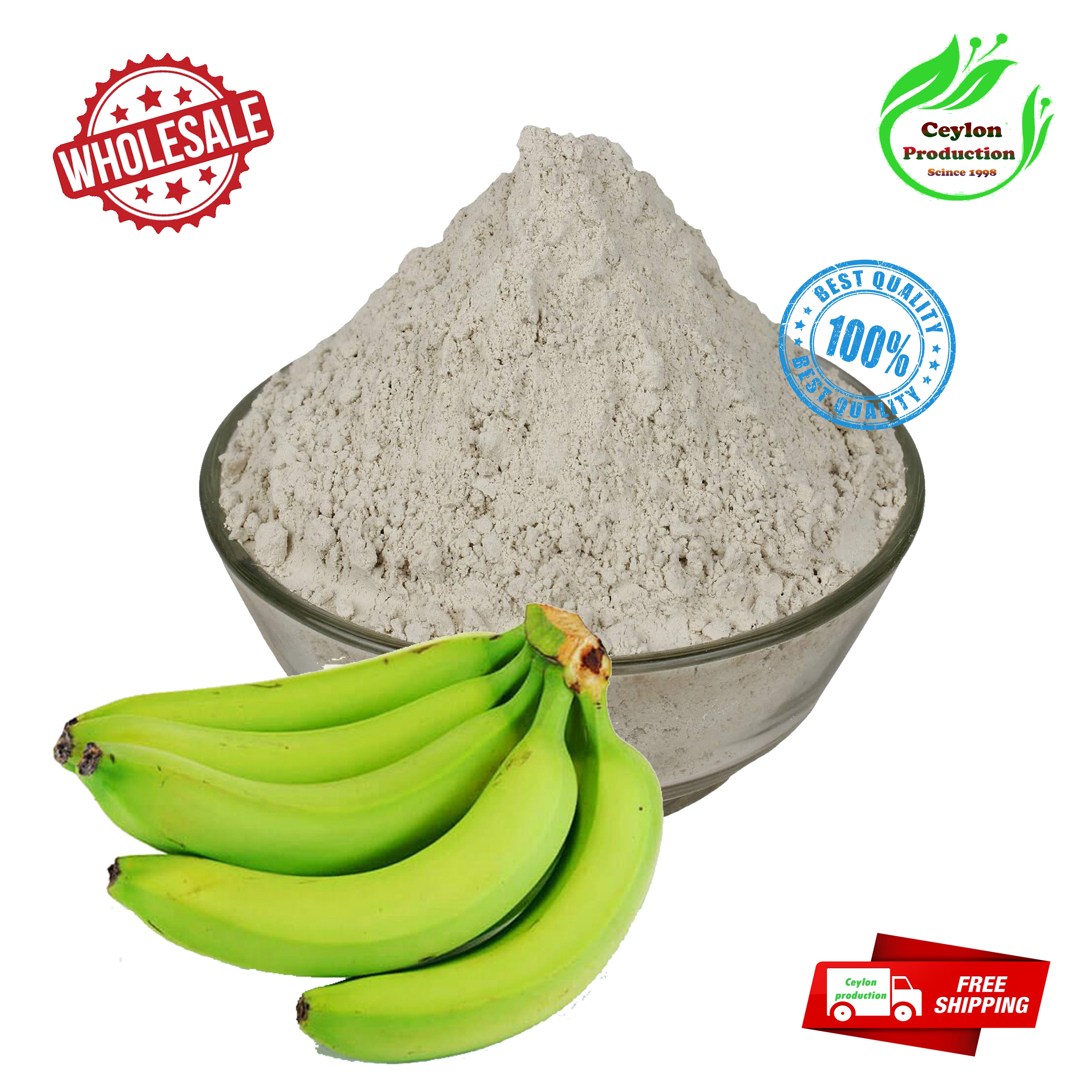 Dried Green Banana fruit ground powder Organic & pure from Sri Lankan ceylon Home Garde(musa))