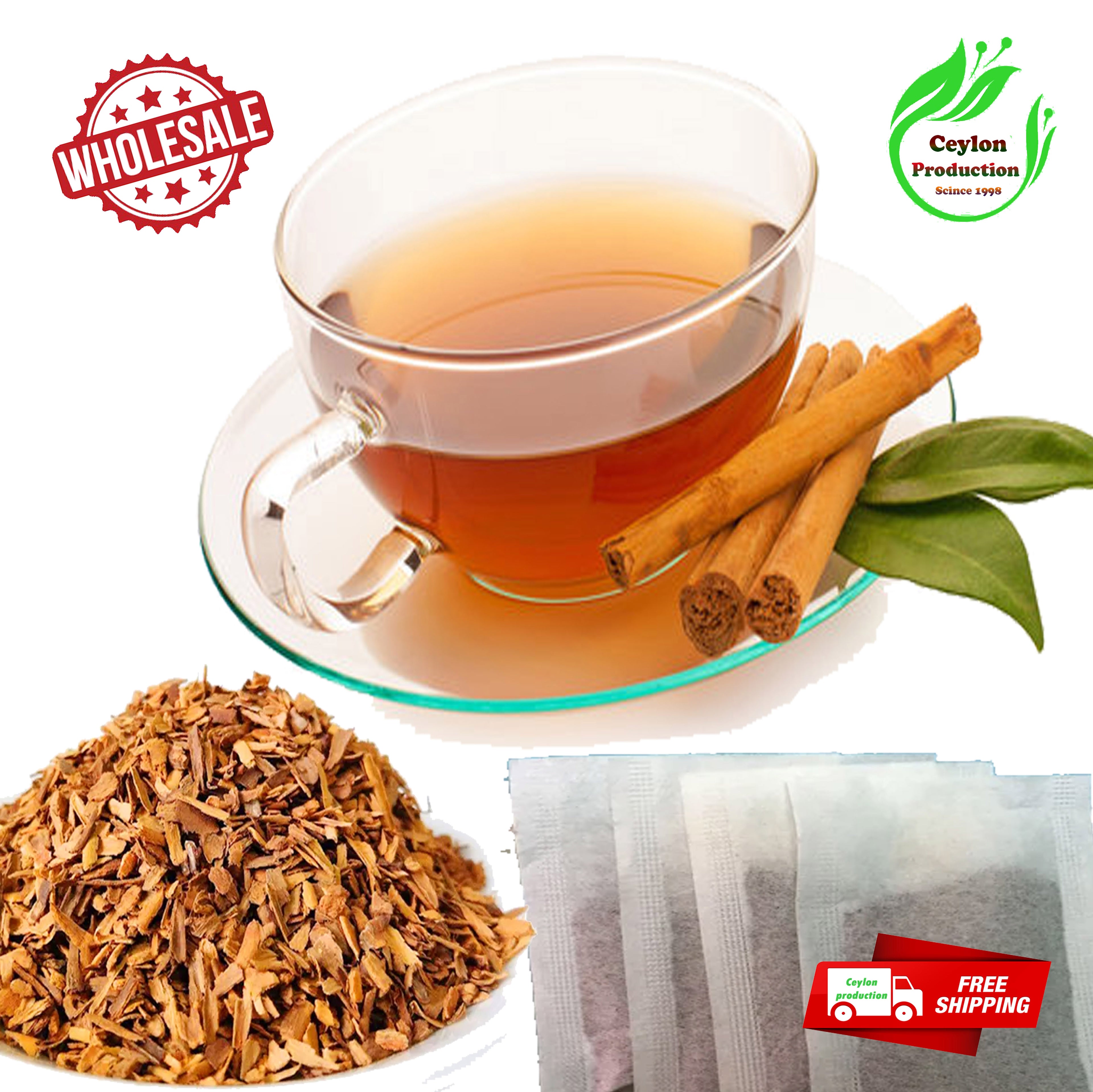 Herbal ALBA Grade Ceylon Cinnamon Tea Bags organic pure natural real sri lanka(Cinnamomum verum)