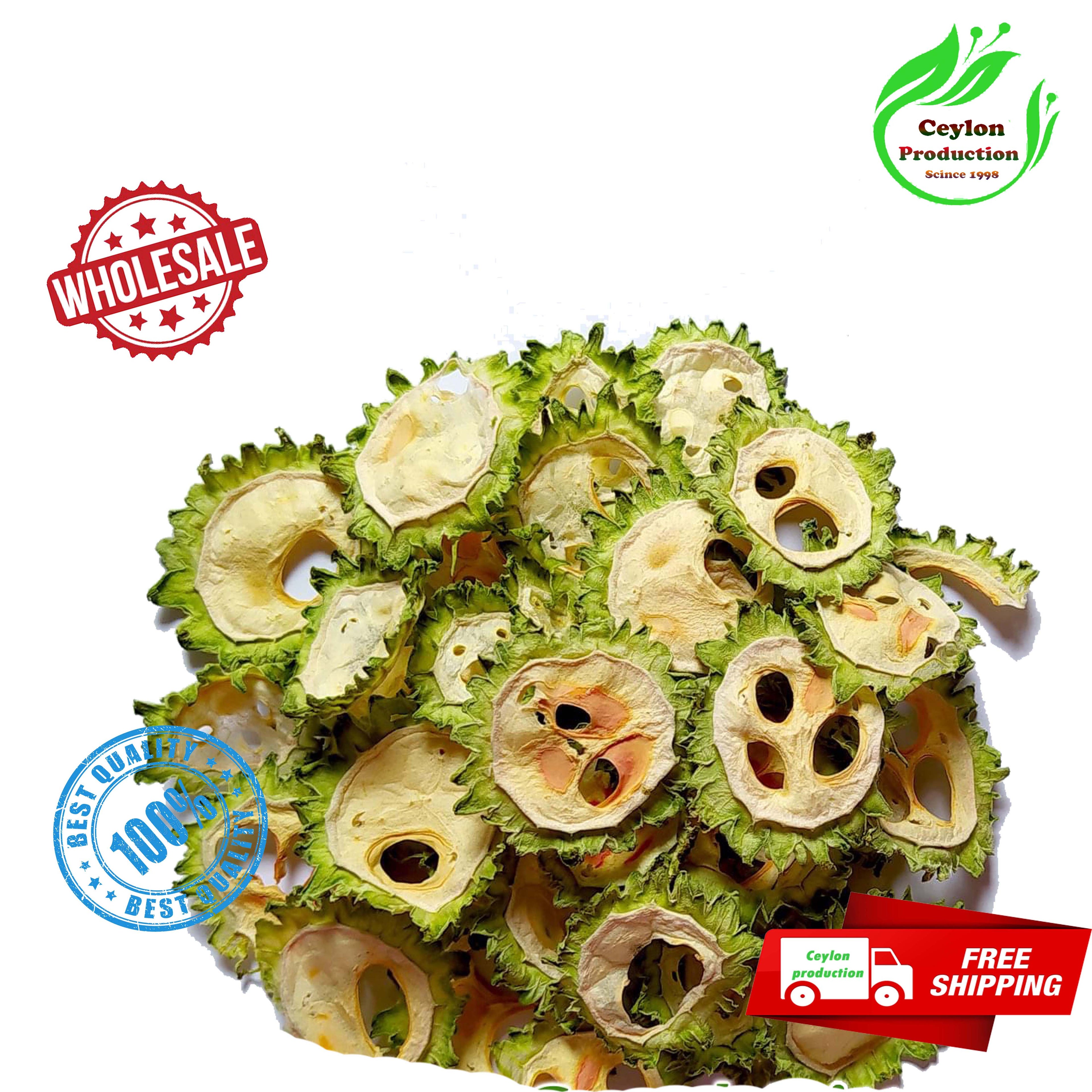 Dried Bitter Gourd slices(1-2cm) Organic Melon/Momordica charantia pure natural ceylon