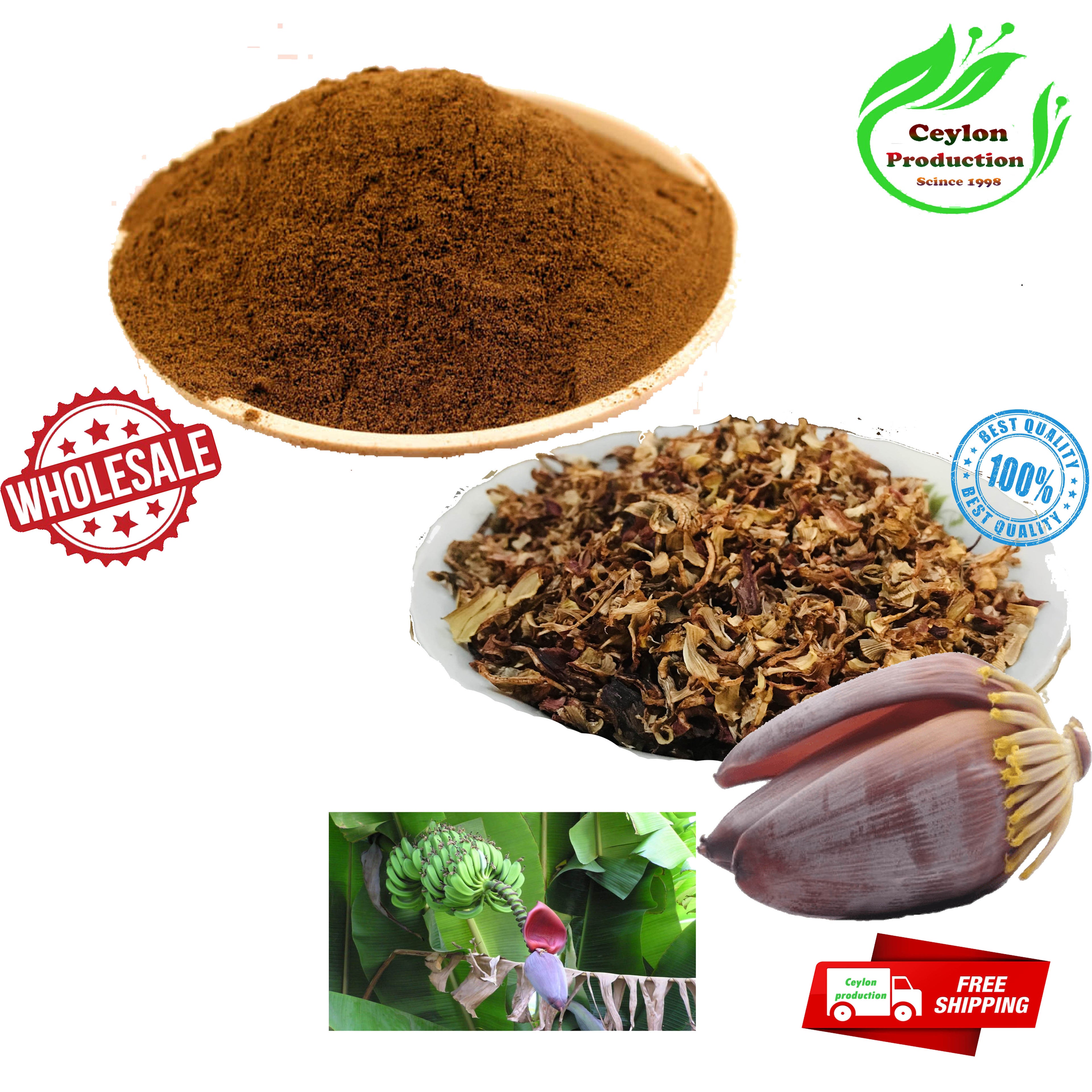 Dried Banana Flower Blossom ground powder organic pure natural  home garden