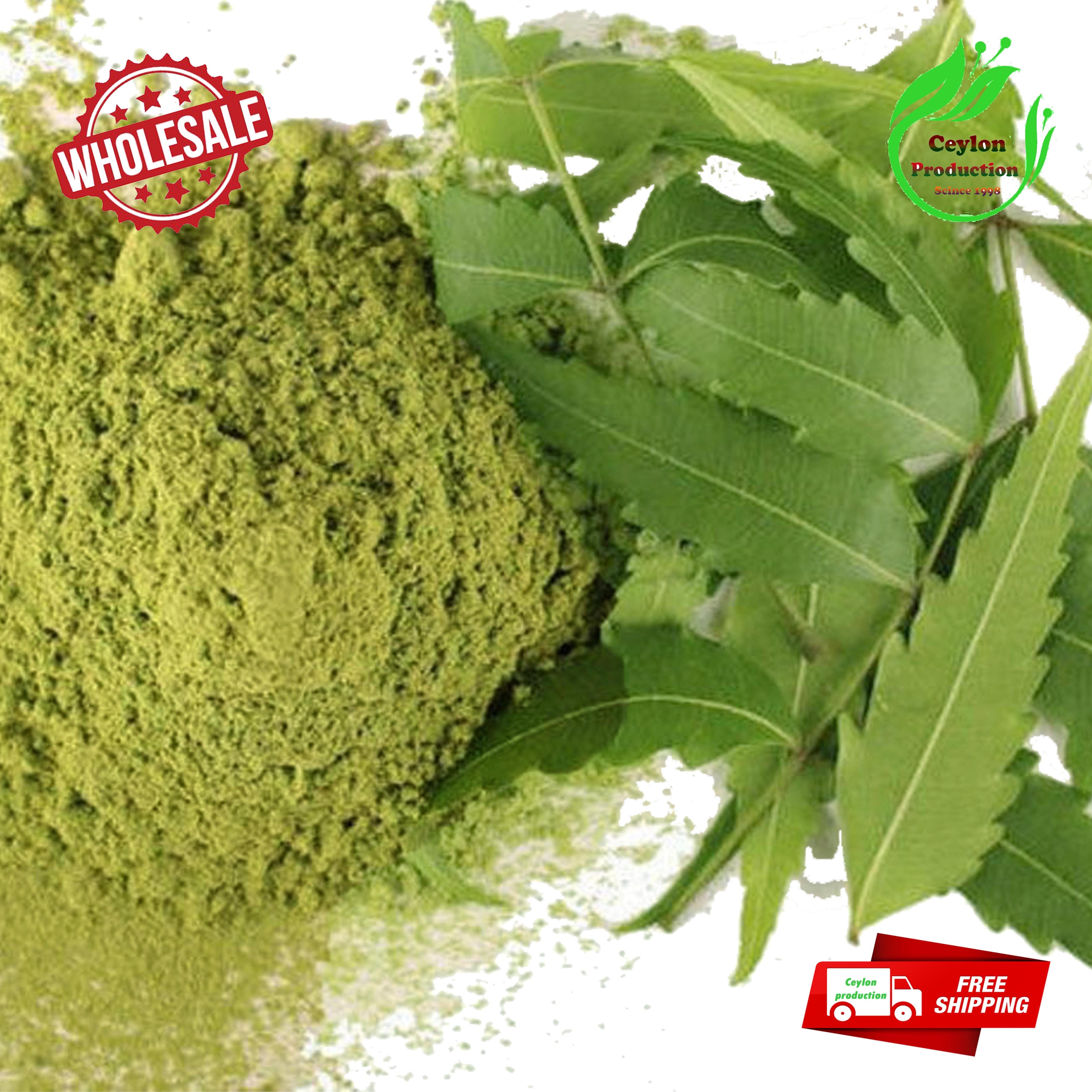 Dried Neem Leaves/Leaf Ground Powder pure natural herbal drink Organic(Azadirachta indica)