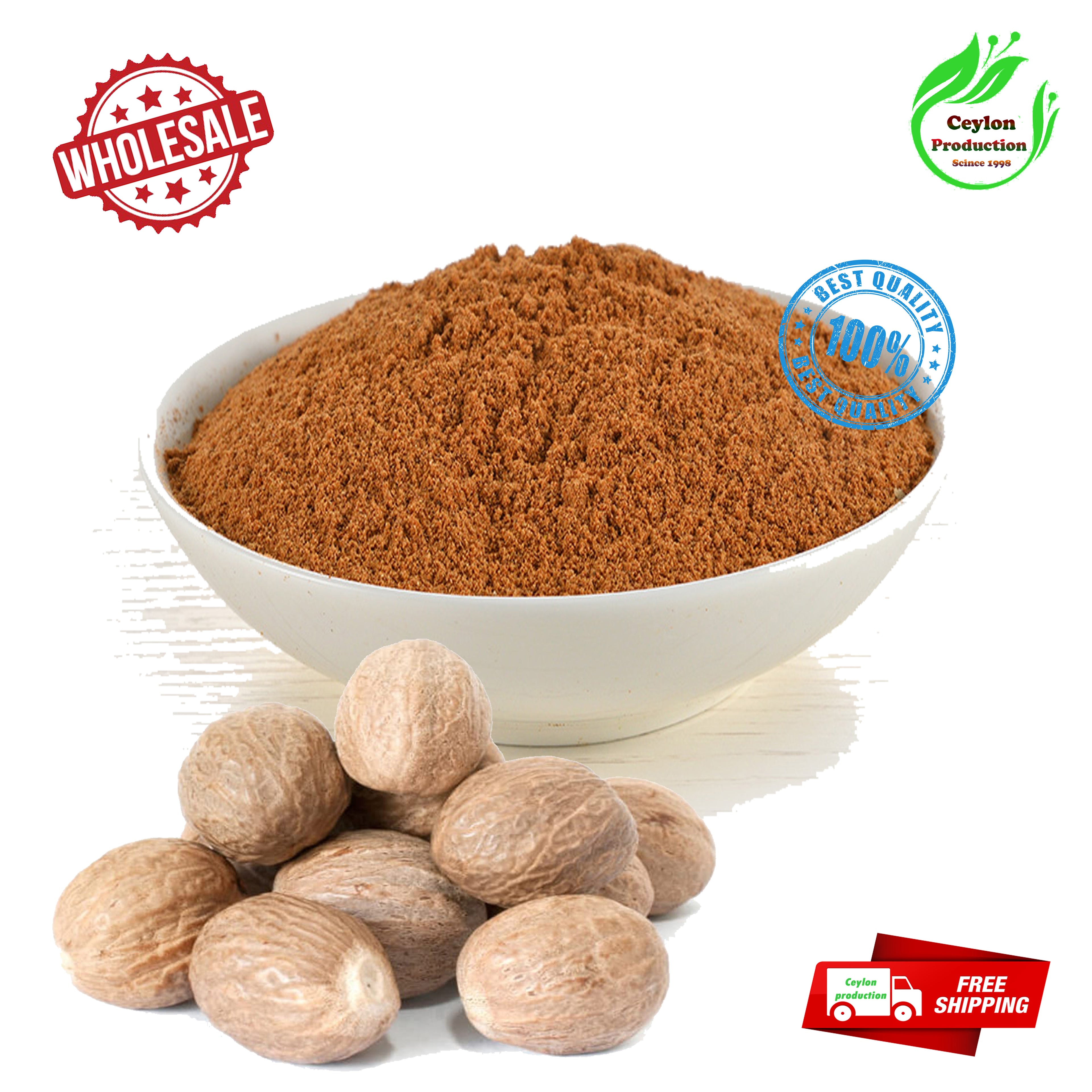 Dried Nutmeg whole seeds ground powder real organic Pure Natural Herbal Spices(Myristica fragrans)
