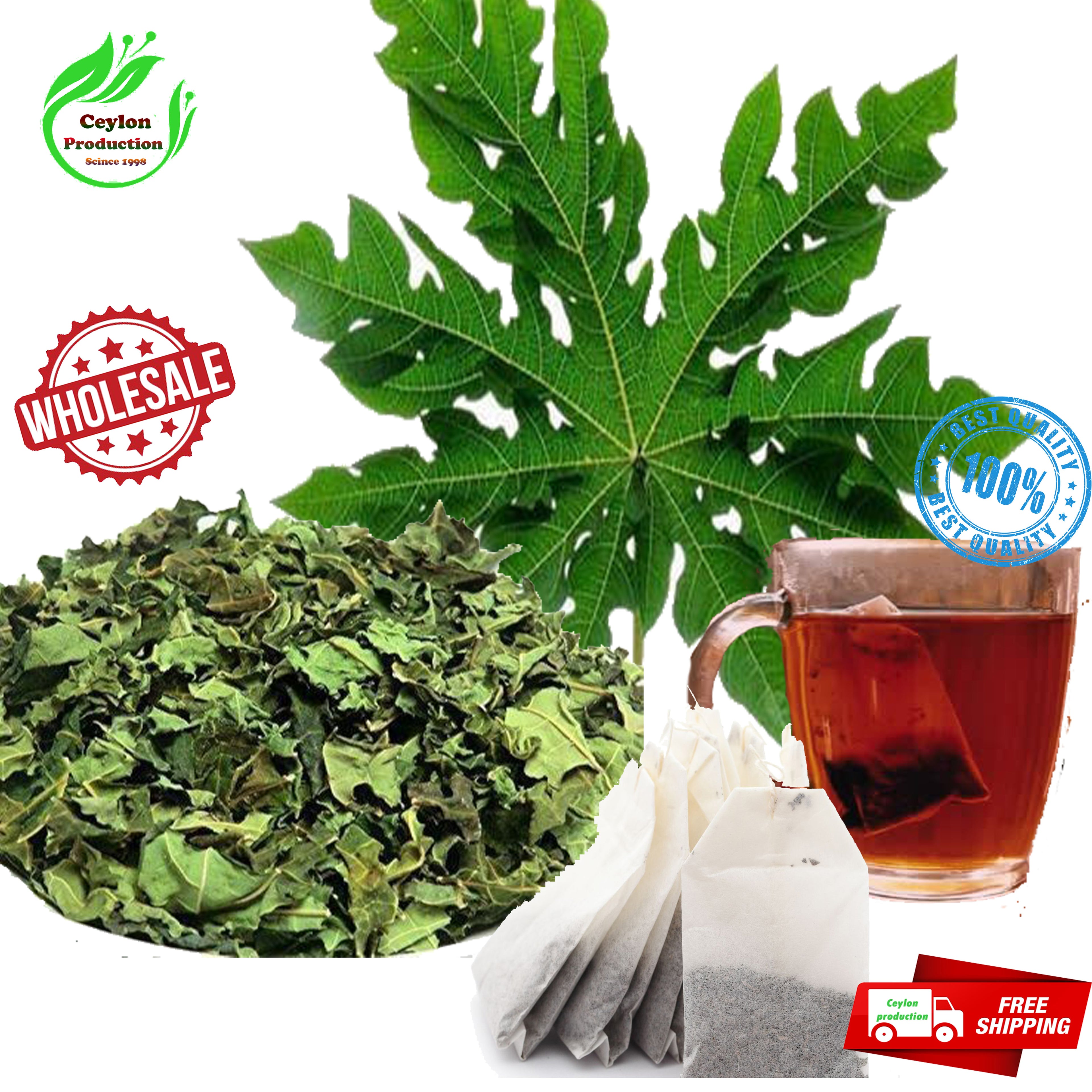 Herbal Papaya Leaves Tea Bags pure natural organic (Carica papaya)sri lanka