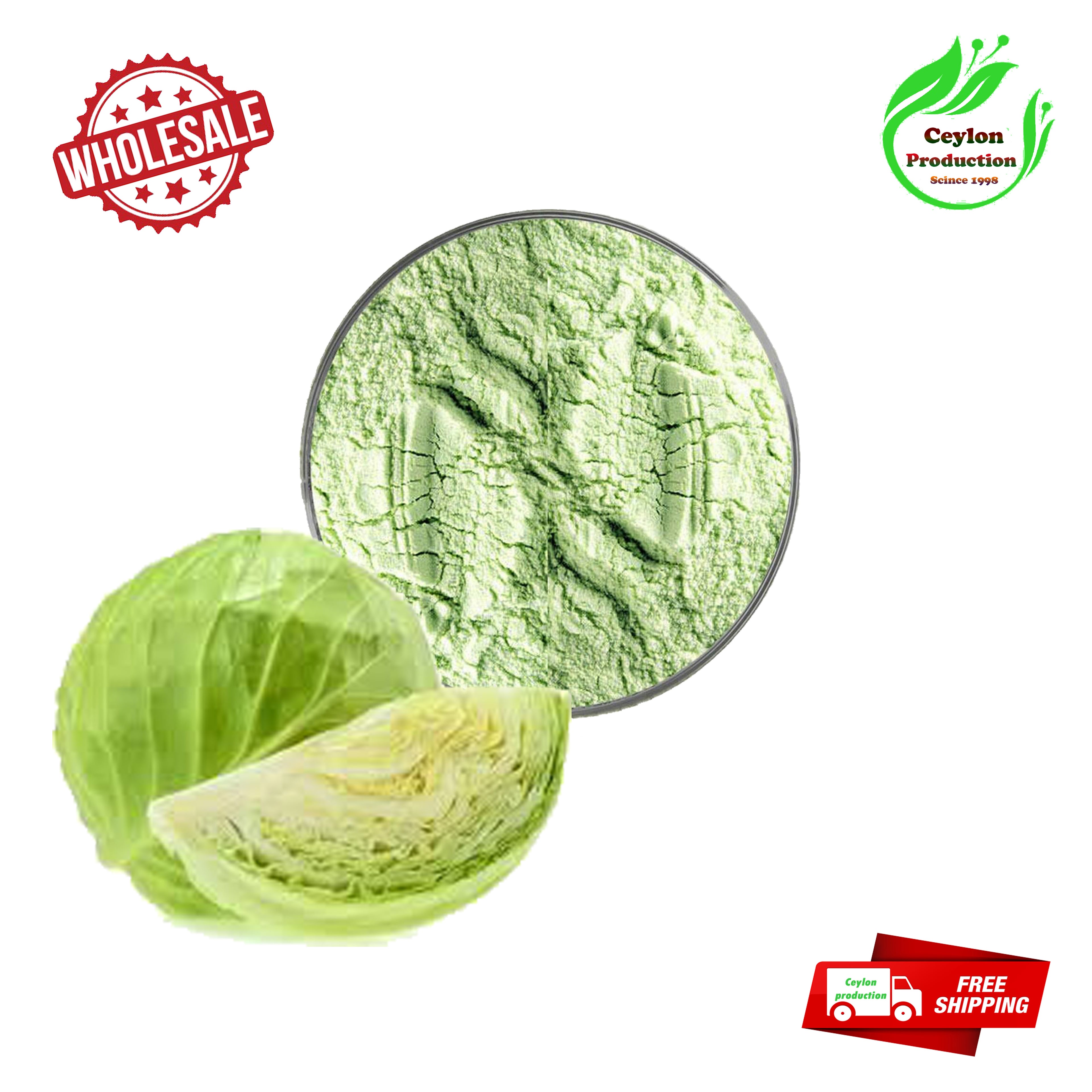 Dehydrated Organic Cabbage Ground Powder Pure Natural from Sri lanka Ceylon