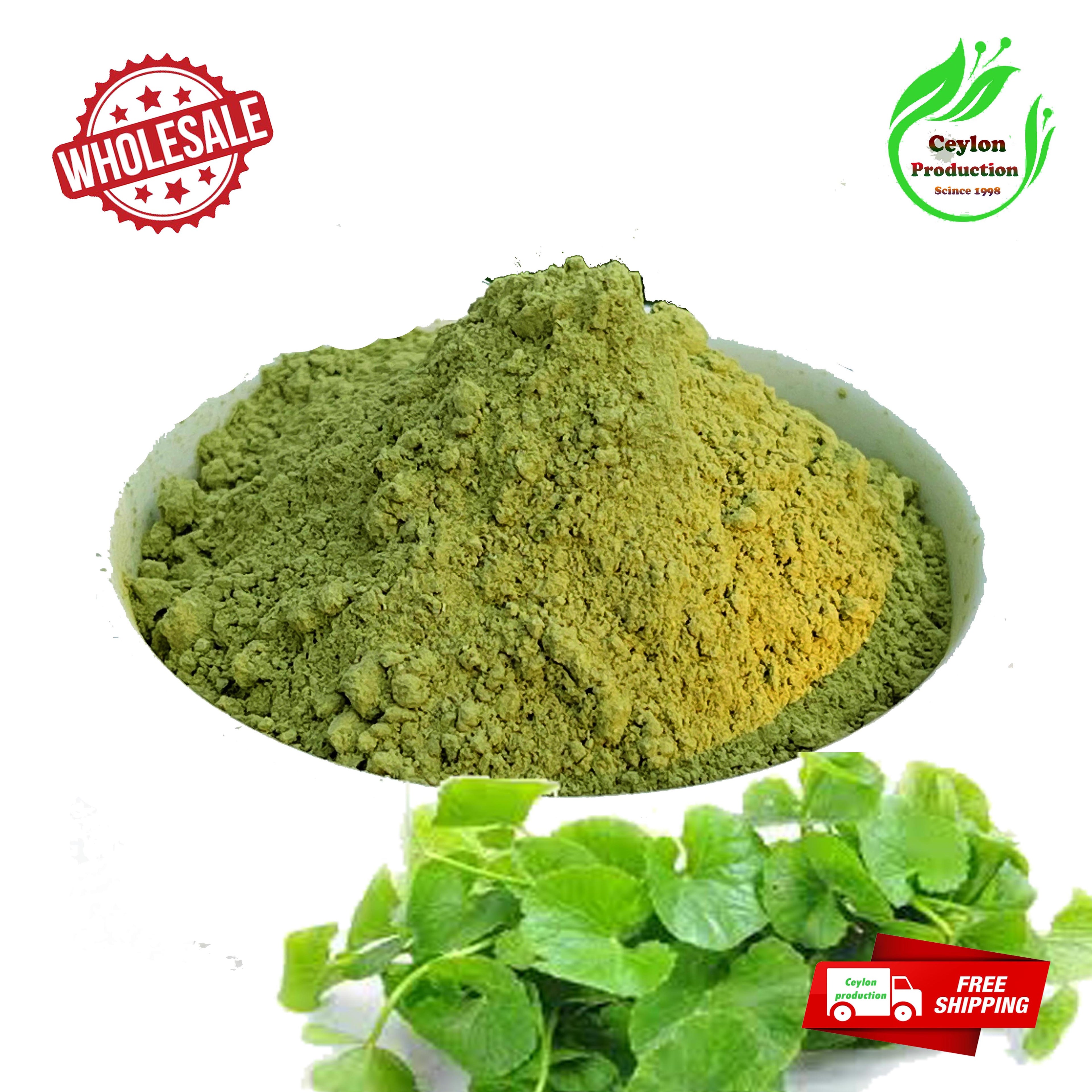 Dried Herbal Centrella Asiatica Leaves Ground Powder Pure Natural Oragnic Sri lanka Ceylon(gotukola)