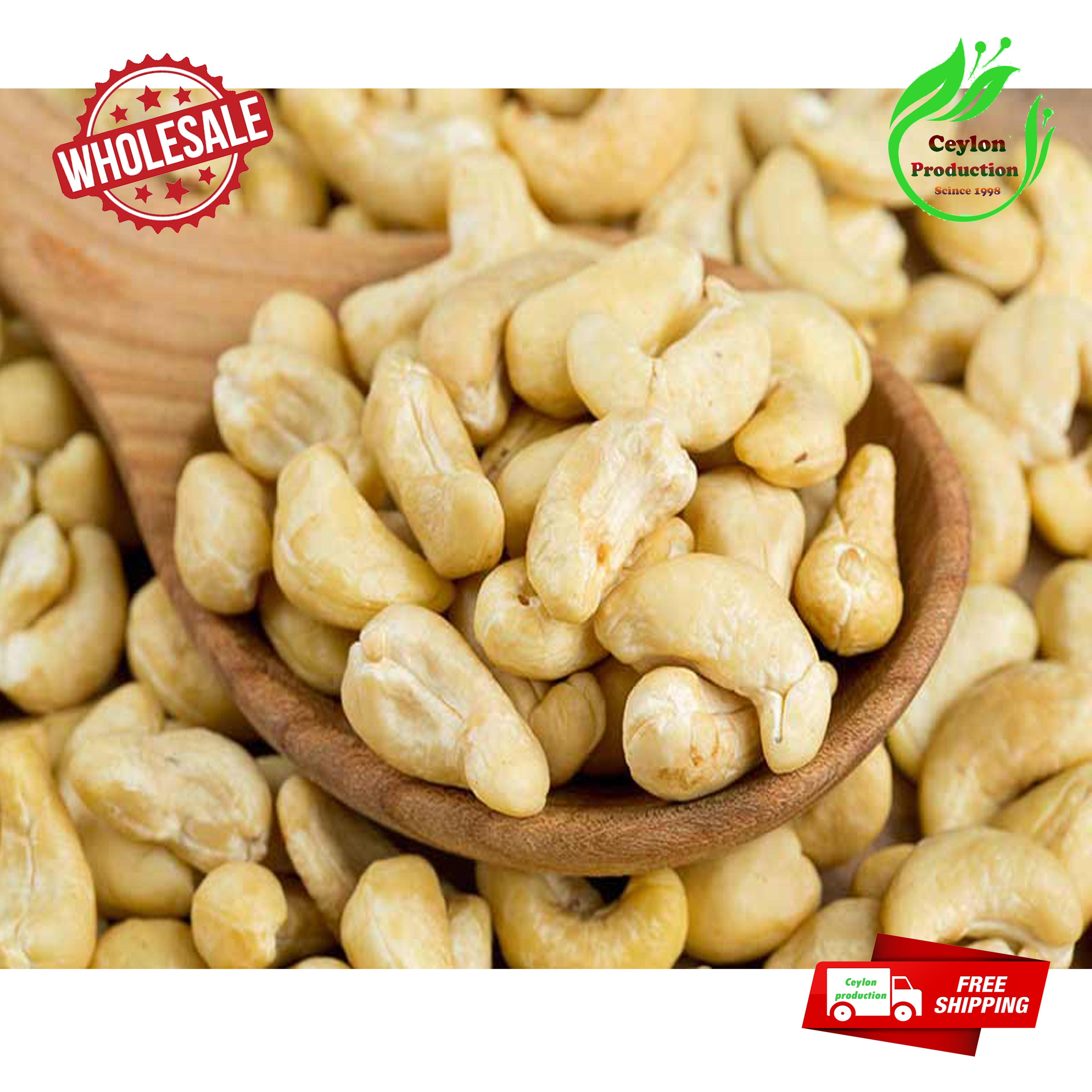 Oven cashew nut whole Fresh taste Hand Picked Pure natural organic ceylon(Anacardium occidentale)