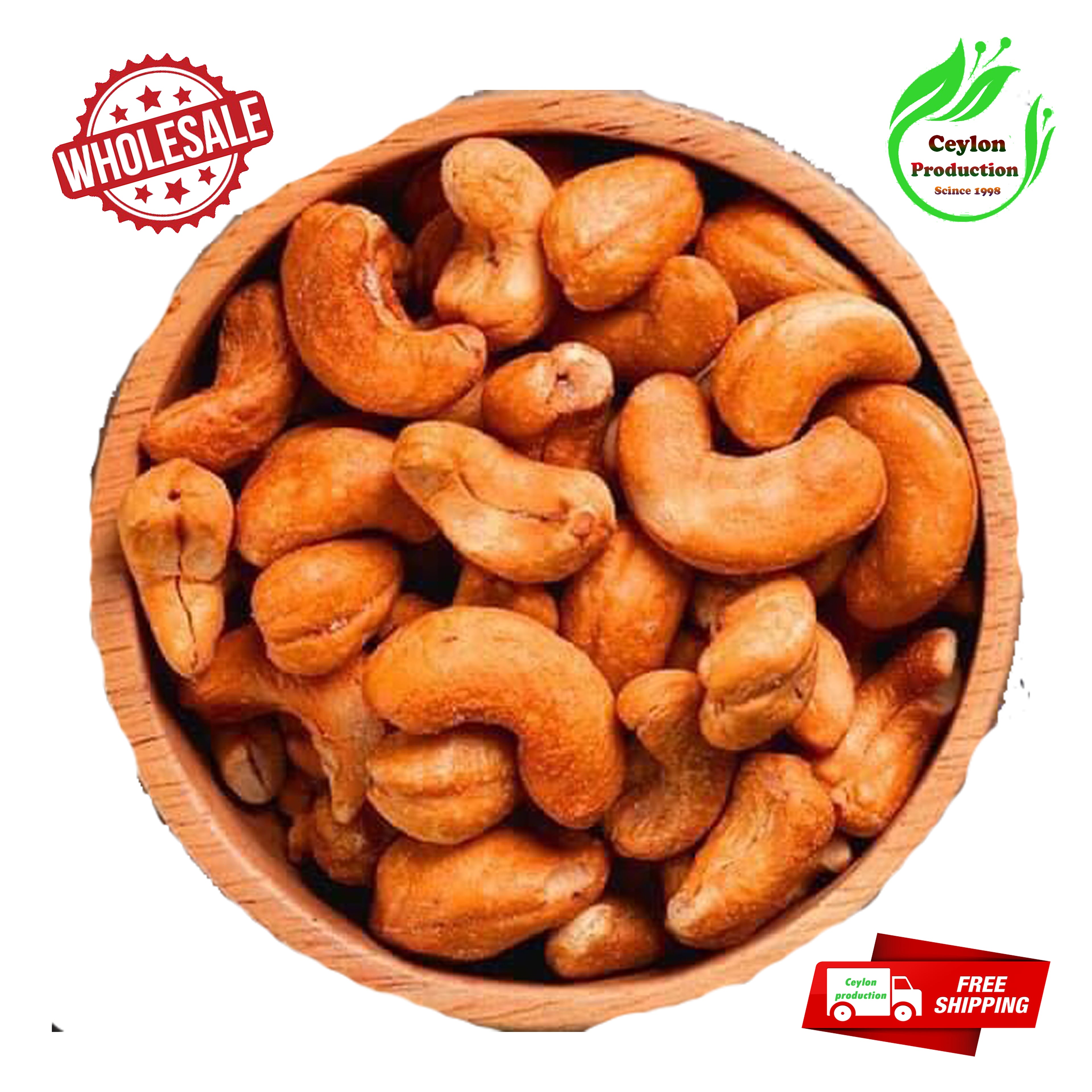 Deviled cashew nut whole Fresh taste Hand Picked Pure natural organic ceylon(Anacardium occidentale)