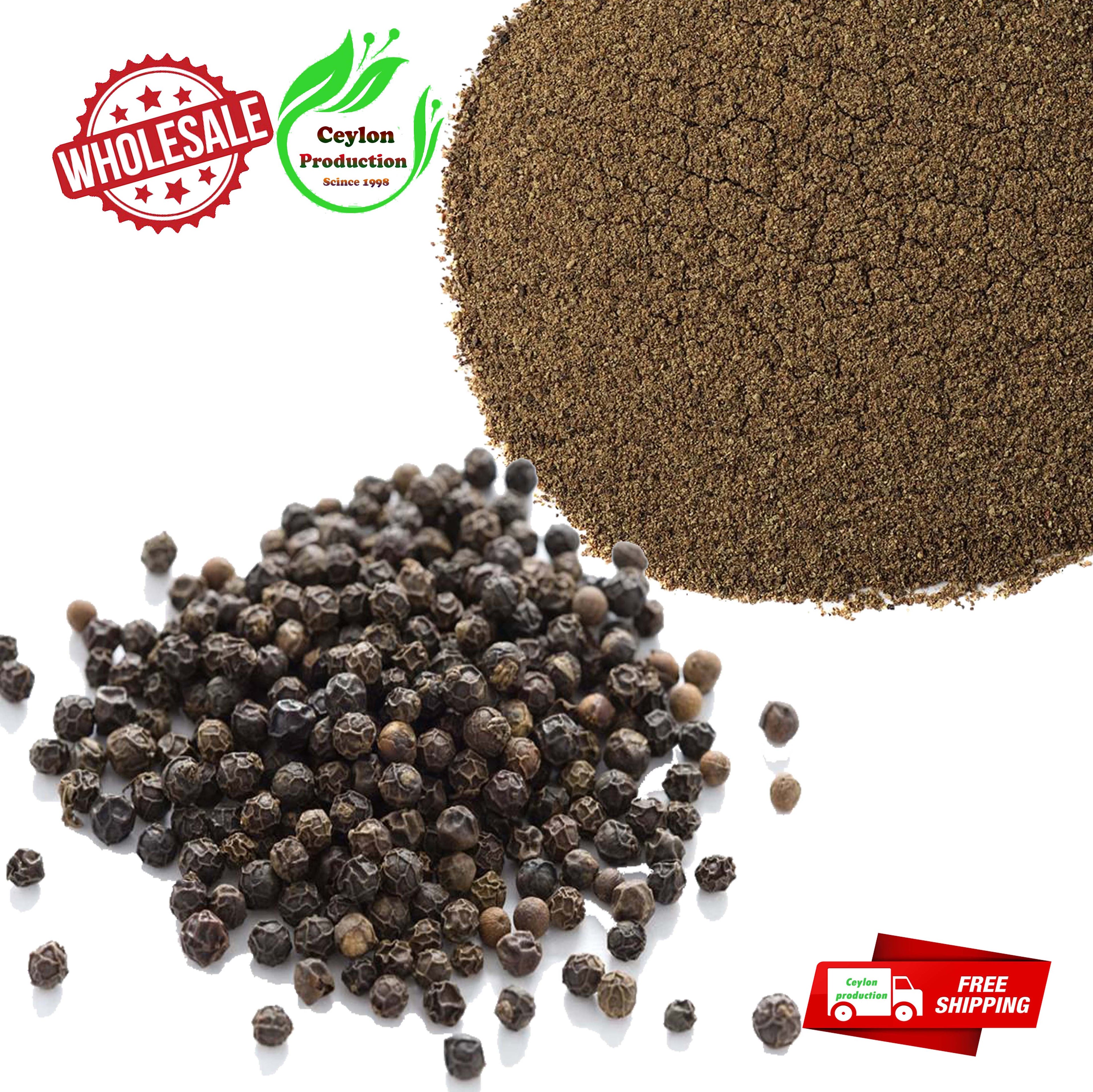 Organic Natural Black Pepper ground powder-Peppercorns Ceylon spices free