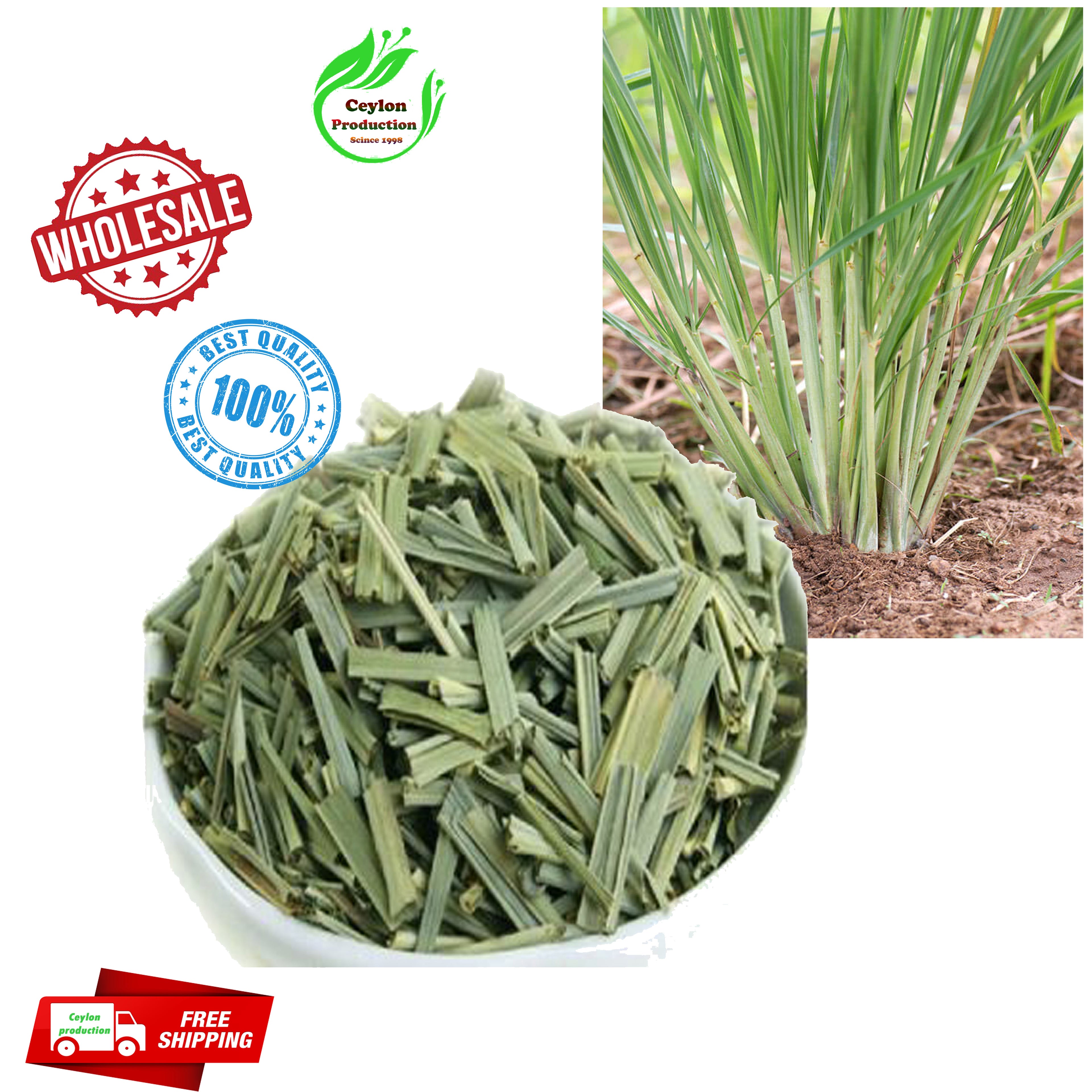Dried Lemongrass Leaves Slices Pure Natural Organic sri lanka ceylon (Cymbopogon)