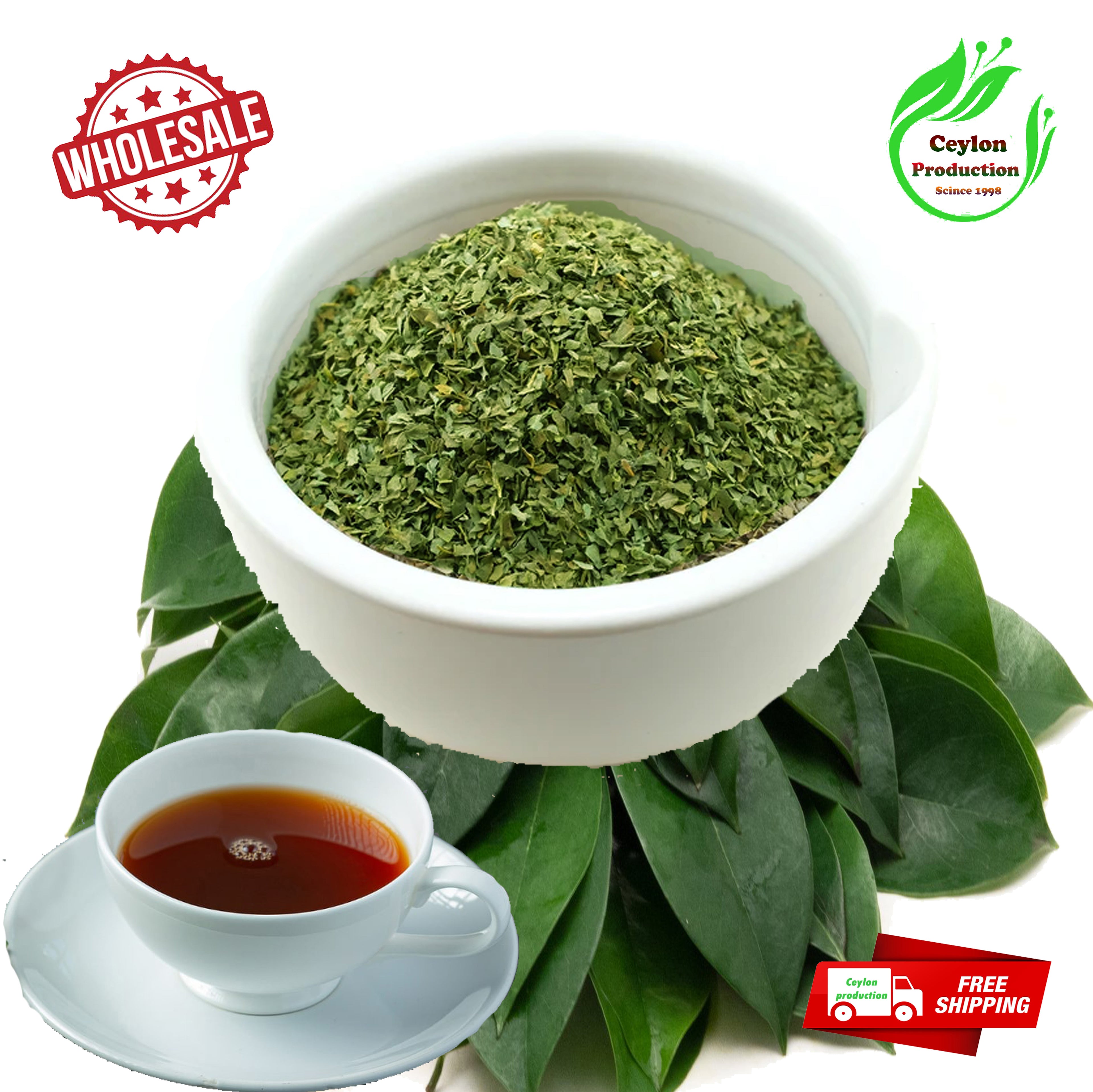 Dried Soursop Leaves Tea Cut(1-2mm Cut) pure natural herbal organic (Annona muricata)