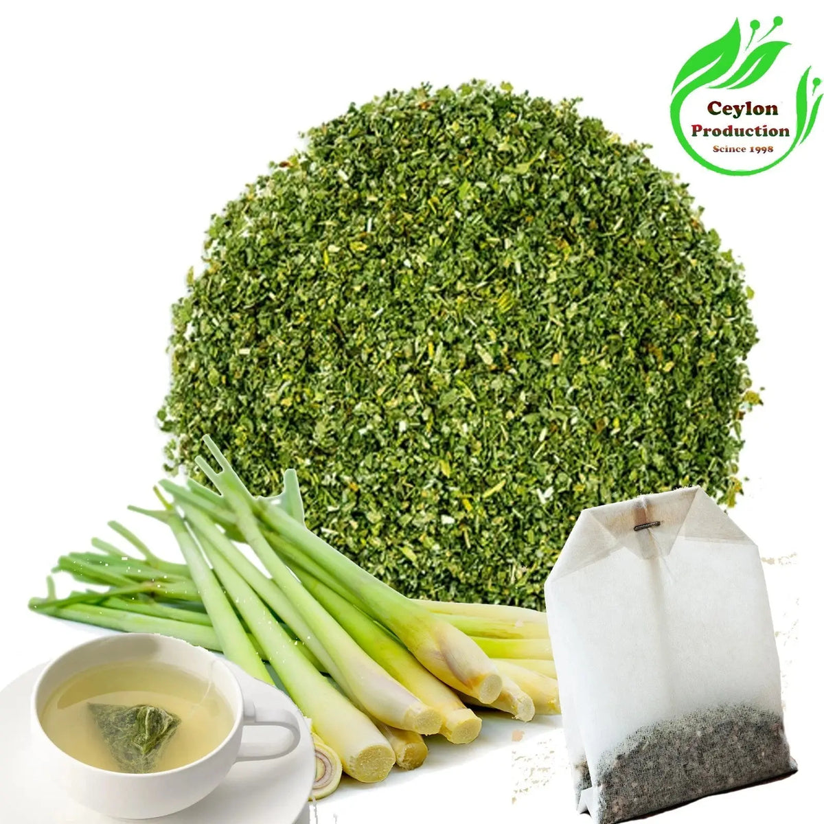 Lemongrass Herbal Tea Bags Organic Cymbopogon Citratus Wellness Tea